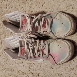Excellent condition girls high top tiedye vans sneakers